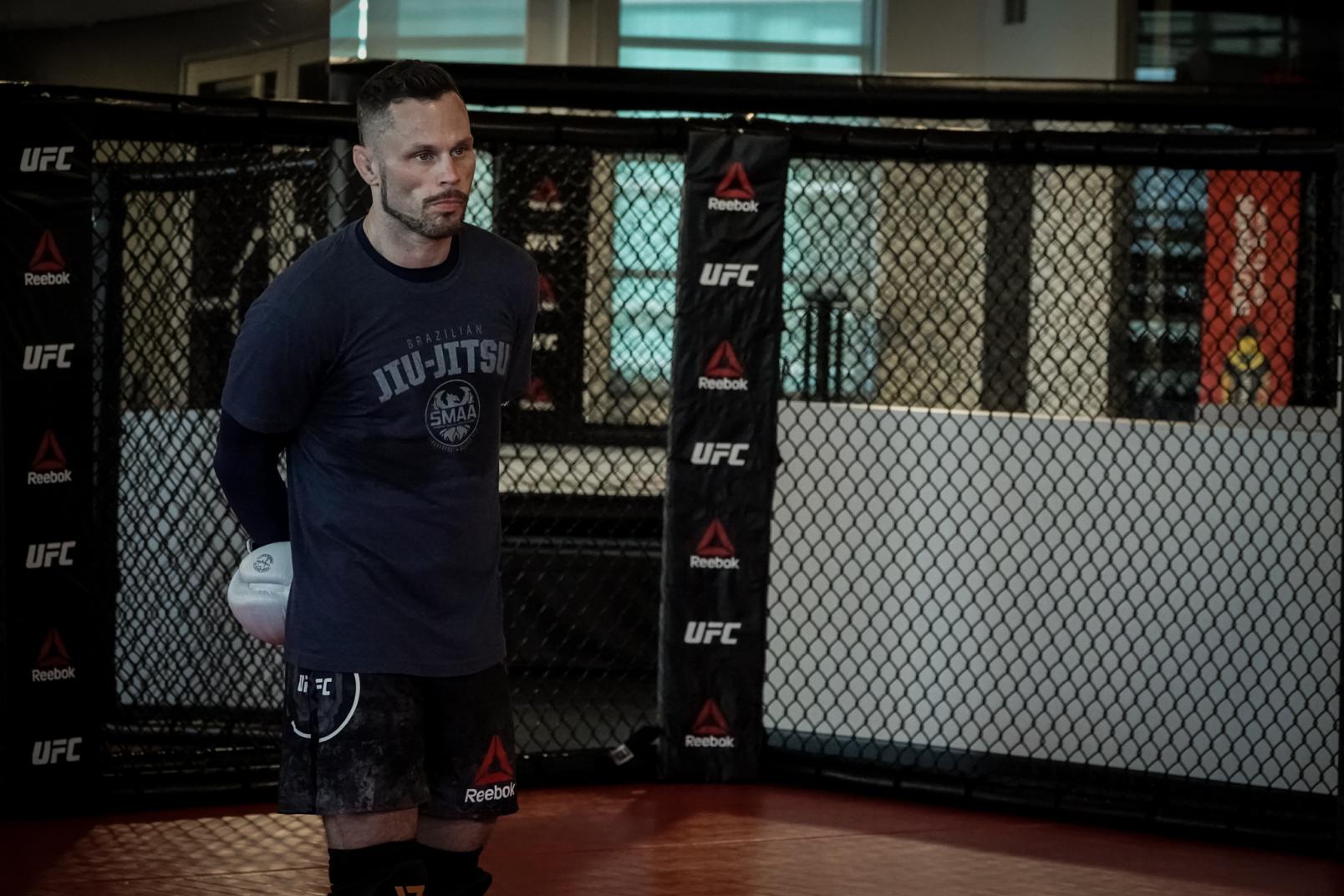 Andrea Lee training at the UFC Performance Institute January 2021