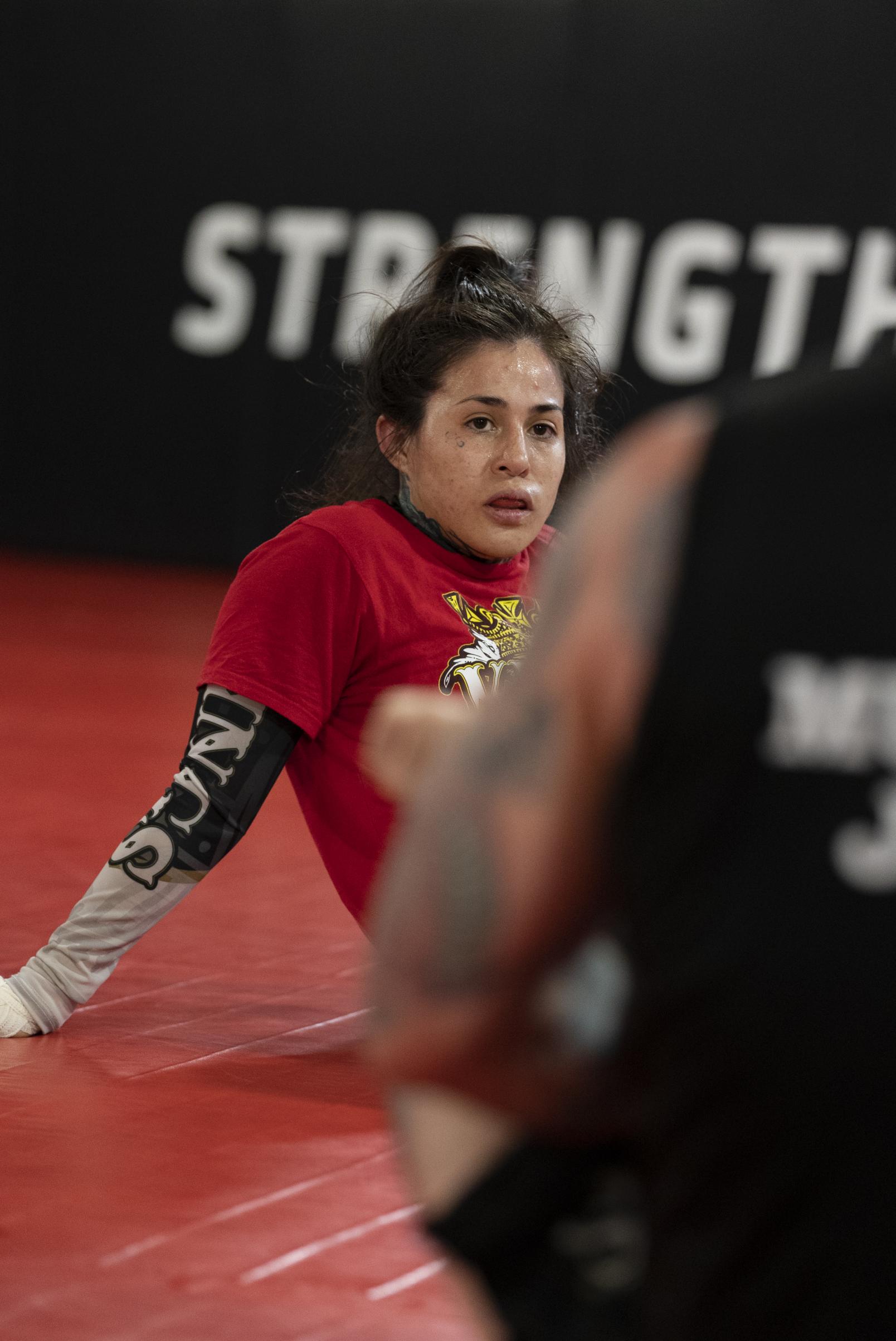 Montserrat Conejo training at the UFC Performance Institute