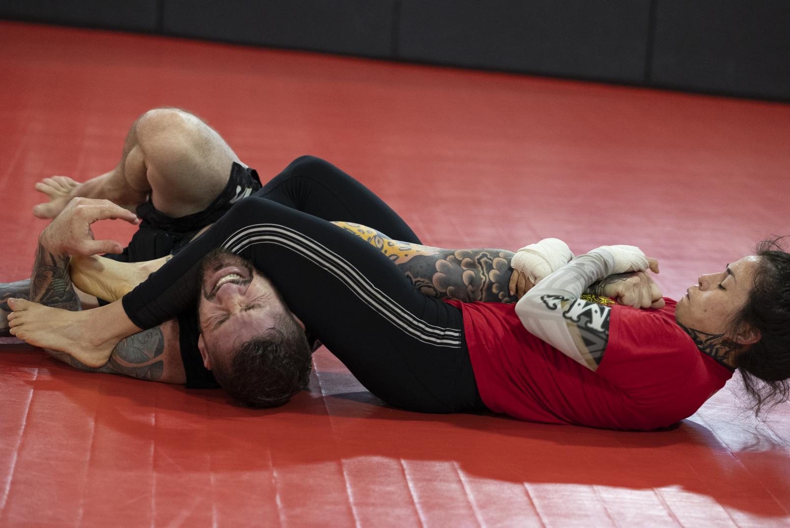 Montserrat Conejo training at the UFC Performance Institute