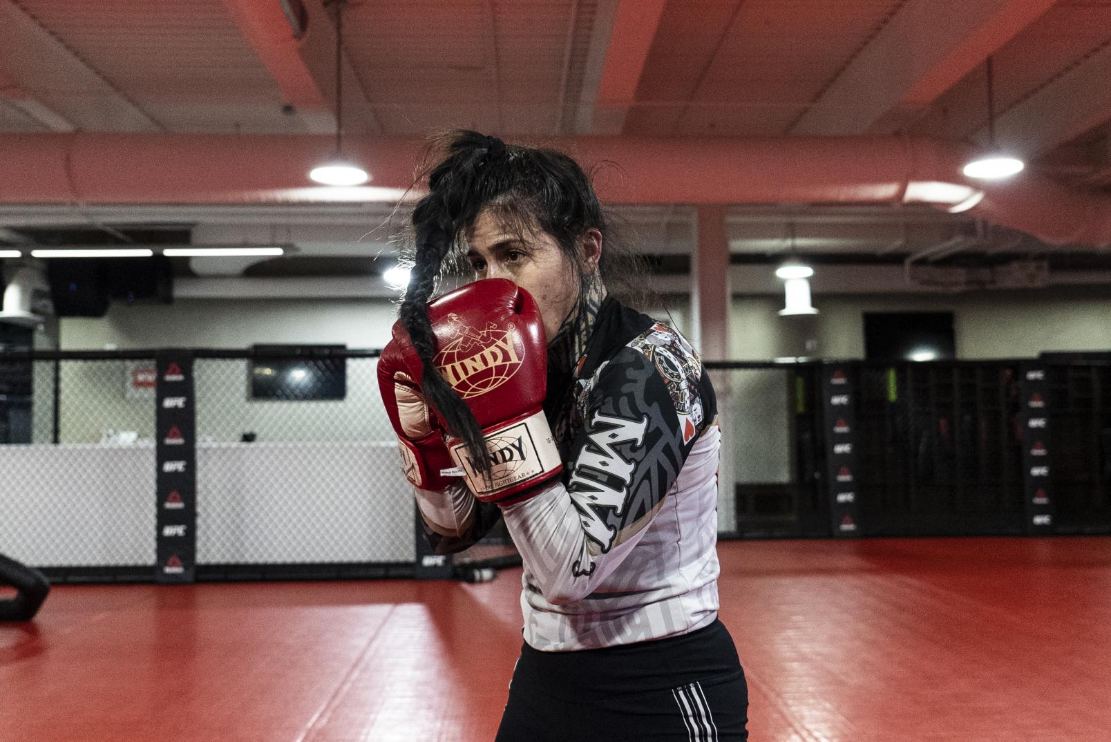 Montserrat Conejo training at the UFC Performance Institute