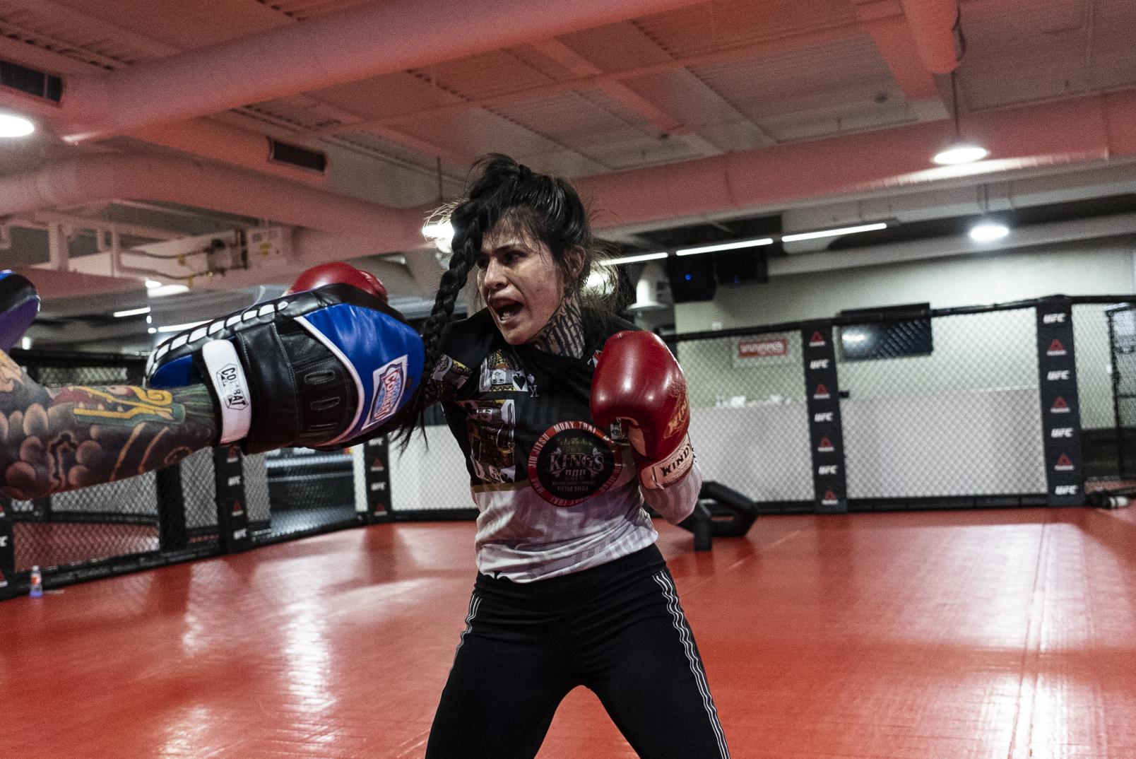 Montserrat Conejo training at the UFC Performance Institute