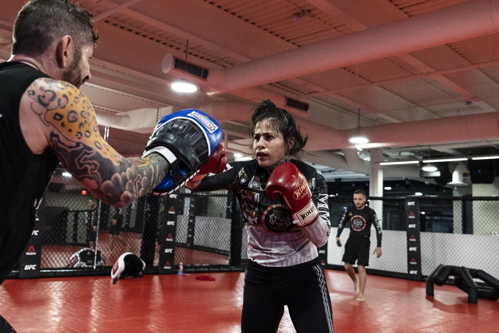 Montserrat Conejo training at the UFC Performance Institute