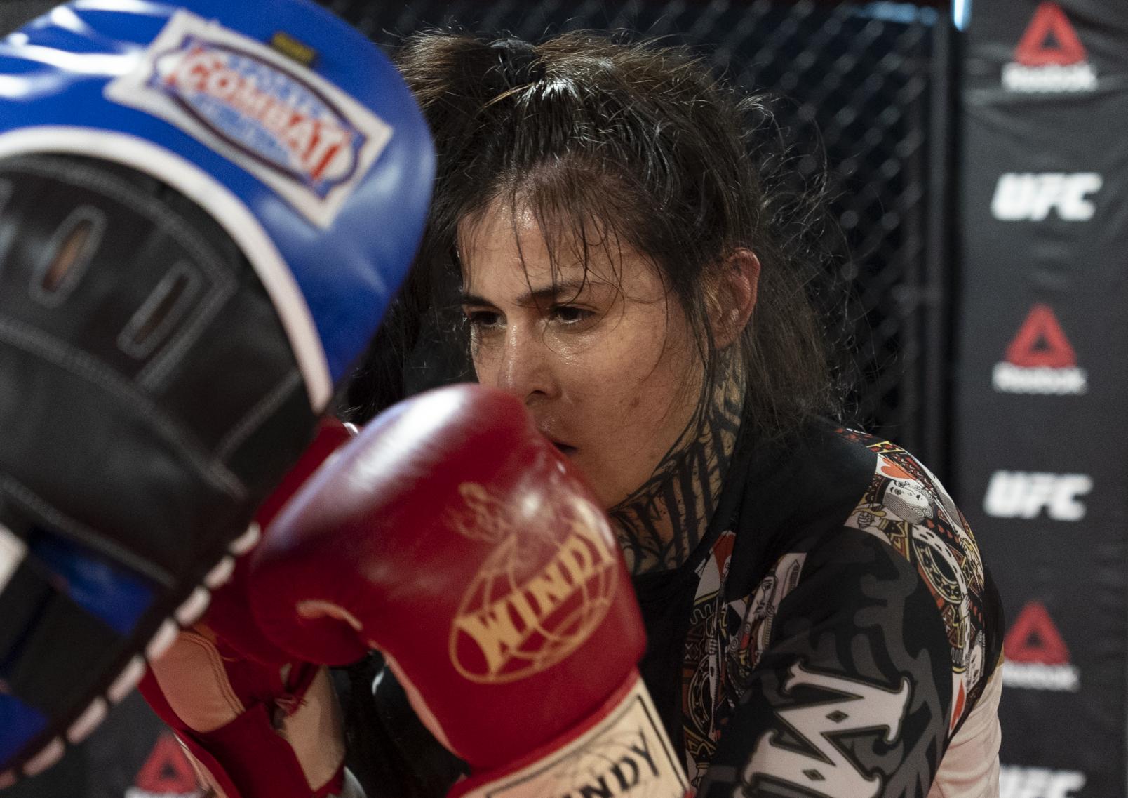 Montserrat Conejo training at the UFC Performance Institute