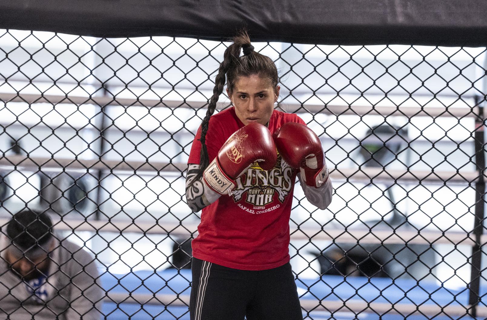 Montserrat Conejo training at the UFC Performance Institute