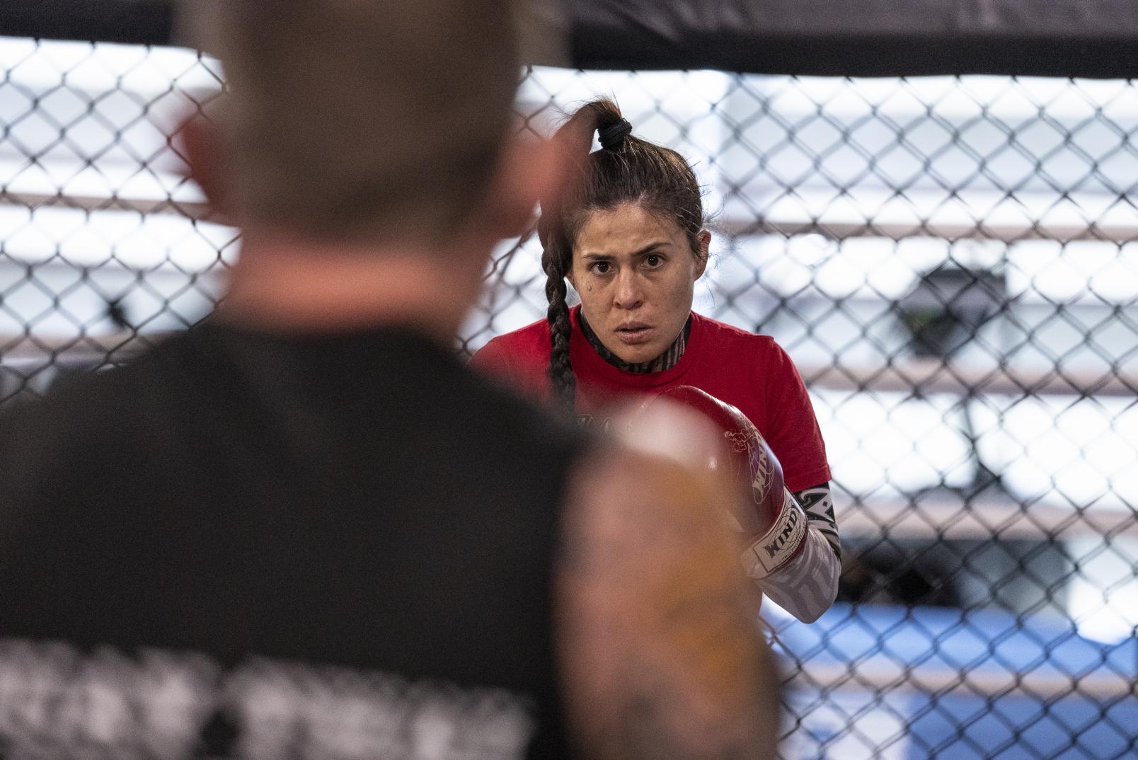 Montserrat Conejo training at the UFC Performance Institute