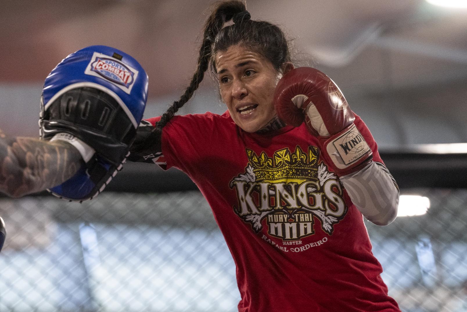 Montserrat Conejo training at the UFC Performance Institute