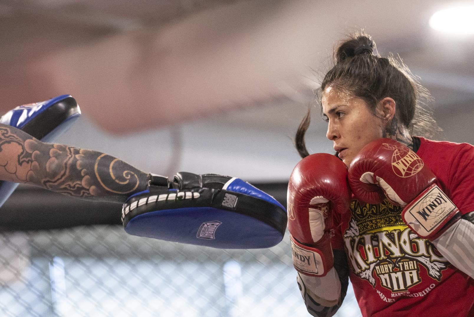 Montserrat Conejo training at the UFC Performance Institute