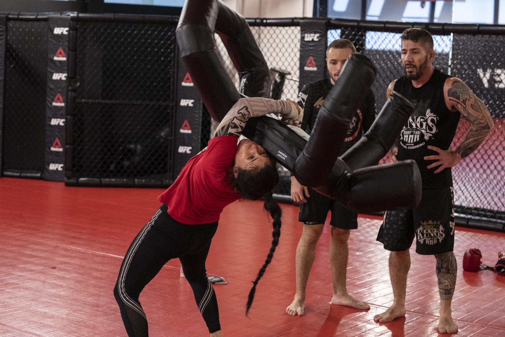 Montserrat Conejo training at the UFC Performance Institute