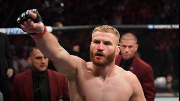 Jan Blachowicz of Poland celebrates his win over Luke Rockhold in their light heavyweight fight during the UFC 239 event at T-Mobile Arena on July 6, 2019 in Las Vegas, Nevada. (Photo by Josh Hedges/Zuffa LLC/Zuffa LLC)