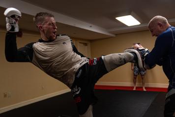 UFC bantamweight Jack Shore prepares for his bout with Ricky Simon on UFC Fight Night: Ortega vs Rodriguez in Long Island, New York. (Photo by Gavin Porter/Zuffa LLC)