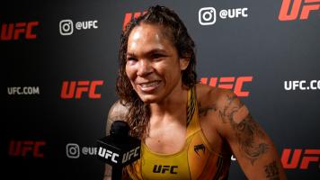 Women's Bantamweight Champion Amanda Nunes Reacts With UFC.com After Her Unanimous Decision Victory Over Julianna Peña At UFC 277: Peña vs Nunes 2 on July 30, 2022