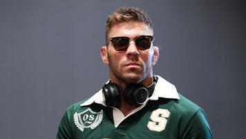 Dricus Du Plessis of South Africa warms up prior to his fight during the UFC 290 event at T-Mobile Arena on July 08, 2023 in Las Vegas, Nevada. (Photo by Cooper Neill/Zuffa LLC via Getty Images)