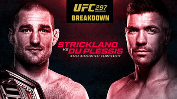 Brendan Fitzgerald and Sayif Saud preview the UFC 297 main event between reigning Middleweight Champ Sean Strickland and Dricus Du Plessis.