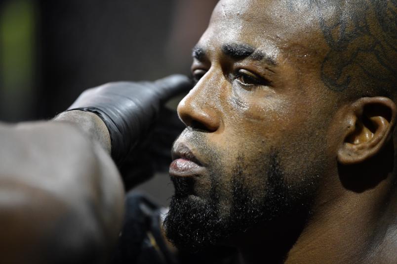 Bobby Green prepares to fight Alan Patrick of Brazil in a lightweight fight during the UFC Fight Night event at UFC APEX on September 12, 2020 in Las Vegas, Nevada. (Photo by Jeff Bottari/Zuffa LLC)