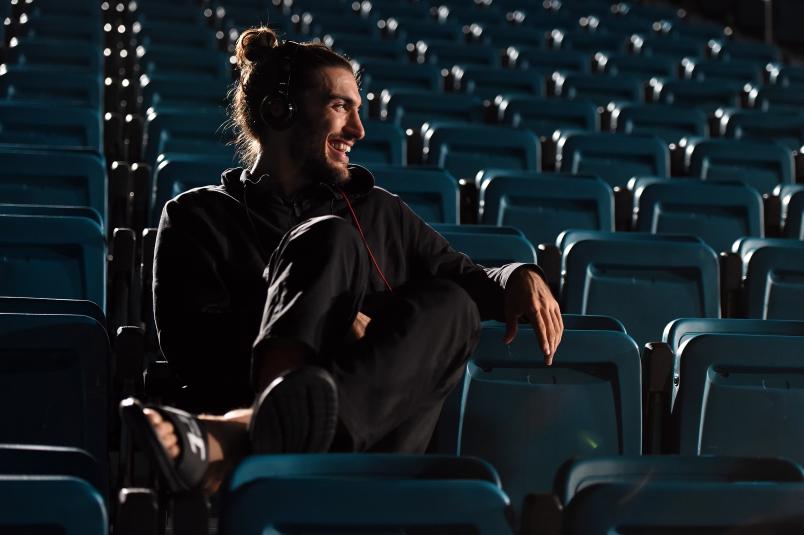 LAS VEGAS, NEVADA - DECEMBER 09: Elias Theodorou of Canada waits backstage during the UFC Fight Night weigh-in event at MGM Grand Garden Arena on December 9, 2015 in Las Vegas, Nevada. (Photo by Mike Roach/Zuffa LLC/Zuffa LLC via Getty Images)