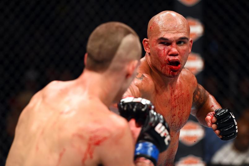 Lawler vs Rory MacDonald, UFC 189 (Photo by Josh Hedges/Zuffa LLC)