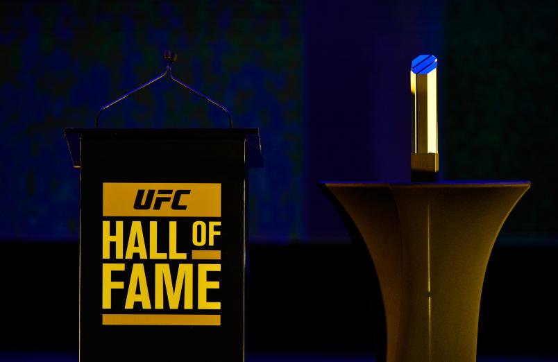 LAS VEGAS, NV - JULY 06: during the UFC Hall of Fame 2017 Induction Ceremony at the Park Theater on July 6, 2017 in Las Vegas, Nevada. (Photo by Jeff Bottari/Zuffa LLC/Zuffa LLC via Getty Images)