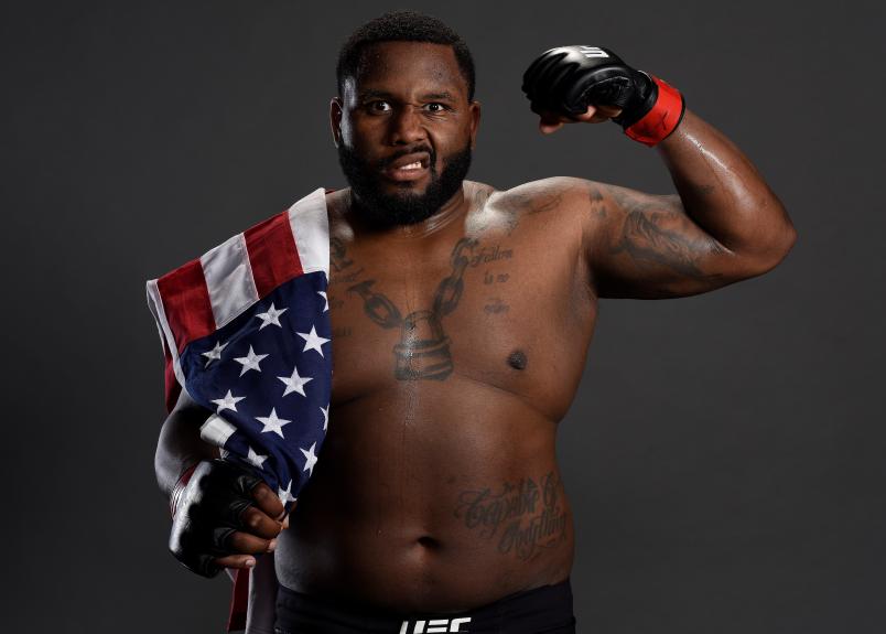 ATLANTIC CITY, NJ - APRIL 21: Justin Willis poses for a portrait backstage after his victory over Chase Sherman during the UFC Fight Night event at the Boardwalk Hall on April 21, 2018 in Atlantic City, New Jersey. (Photo by Mike Roach/Zuffa LLC/Zuffa LLC via Getty Images)