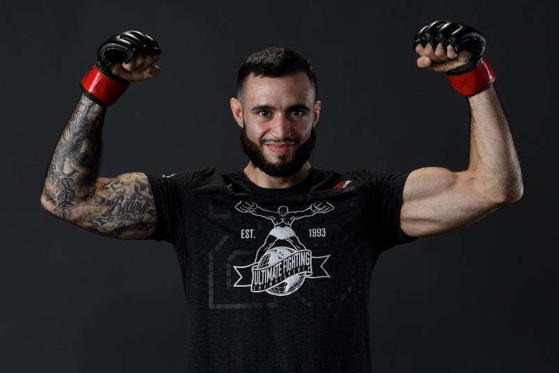 NEW YORK, NY - NOVEMBER 03: Shane Burgos poses for a portrait backstage during the UFC 230 event inside Madison Square Garden on November 3, 2018 in New York, New York. (Photo by Mike Roach/Zuffa LLC/Zuffa LLC via Getty Images)