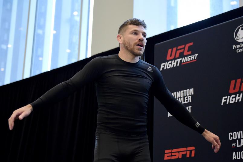 Jim Miller practices during the UFC Fight Night Open Workouts at Prudential Center on July 31, 2019 in Newark, New Jersey. (Photo by Steven Ryan/Zuffa LLC via Getty Images)