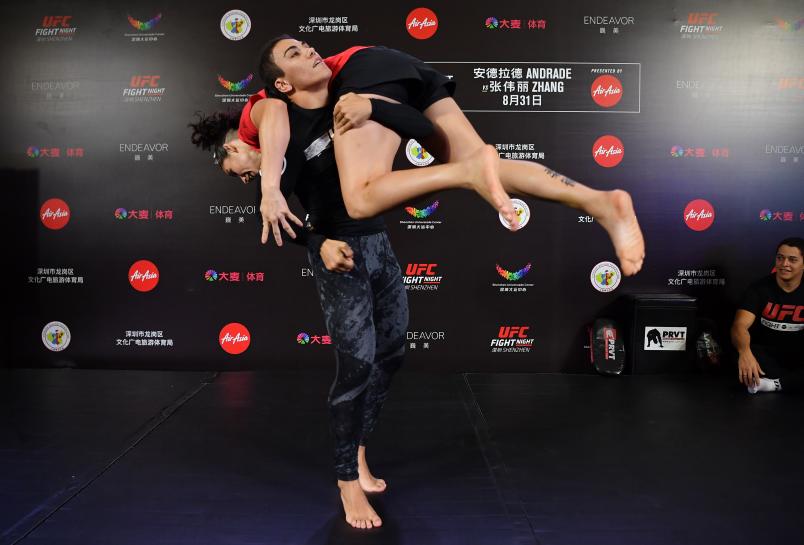 Jessica Andrade at UFC Shenzhen Open Workouts, 2019