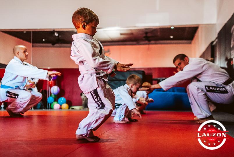 Joey Lauzon participates in an MMA class at Lauzon MMA (photo courtesy of Joe Lauzon).