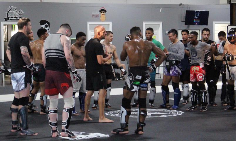 On the mats at Factory X, 2019 (Photo by Steve Latrell/Zuffa LLC)