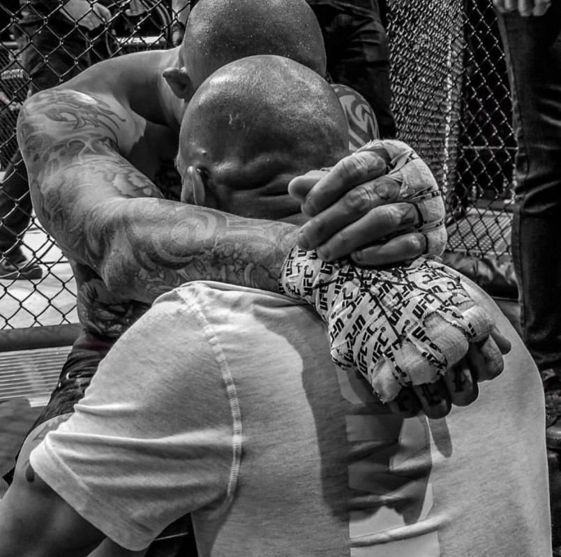 Marc Montoya Embraces Anthony Smith