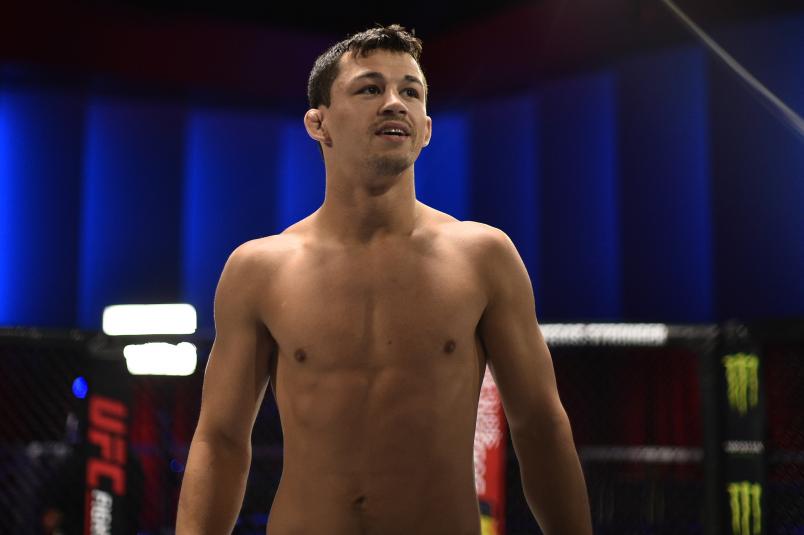 Billy Quarantillo warms up prior to his bout during the Dana White's Contender Series at the UFC Apex on July 23, 2019 in Las Vegas, Nevada. (Photo by Chris Unger/Zuffa LLC)