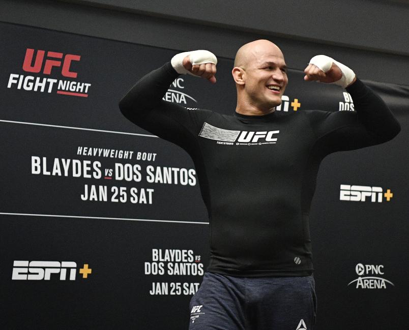Junior dos Santos holds an open training session for fans and media during the UFC Fight Night Open Workouts at PNC Arena on January 22, 2020 in Raleigh, North Carolina. (Photo by Grant Halverson/Zuffa LLC via Getty Images)