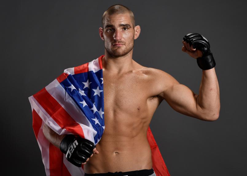 Sean Strickland poses for a portrait backstage after his victory over Nordine Taleb during the UFC Fight Night event inside Avenir Centre on October 27, 2018 in Moncton, New Brunswick, Canada. (Photo by Mike Roach/Zuffa LLC via Getty Images)