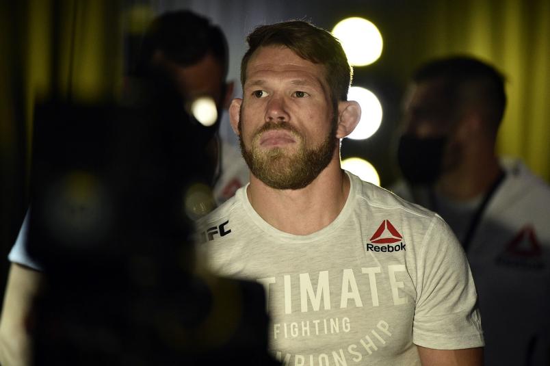 Jason Witt prepares to fight Takashi Sato of Japan in their welterweight fight during the UFC Fight Night event at UFC APEX on June 27, 2020 in Las Vegas, Nevada. (Photo by Chris Unger/Zuffa LLC)