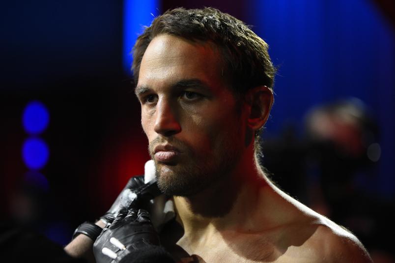 Dustin Stoltzfus prepares to fight Joe Pyfer in a middleweight fight during week two of Dana White's Contender Series season four at UFC APEX on August 11, 2020 in Las Vegas, Nevada. (Photo by Chris Unger/DWCS LLC/Zuffa LLC)