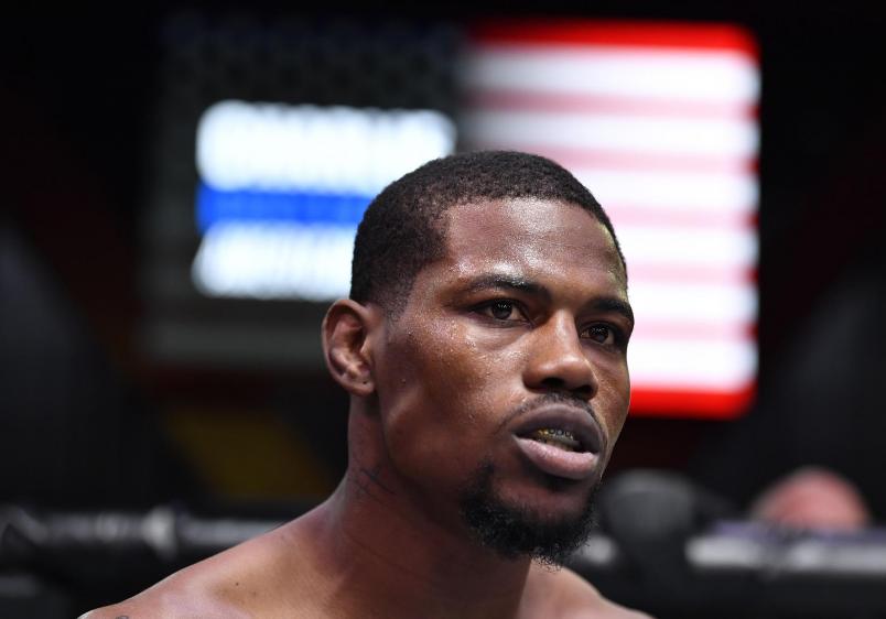 Kevin Holland prepares to fight Charlie Ontiveros in a middleweight bout during the UFC Fight Night event at UFC APEX on October 31, 2020 in Las Vegas, Nevada (Photo by Jeff Bottari-Zuffa LLC)