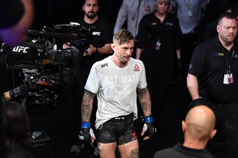 Gregor Gillespie walks to the Octagon prior to his lightweight bout against Kevin Lee during the UFC 244 event at Madison Square Garden on November 02, 2019 in New York City. (Photo by Josh Hedges/Zuffa LLC)