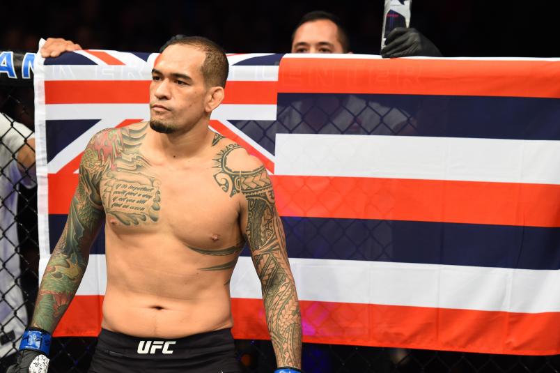 Yancy Medeiros stands in his corner before facing Donald Cerrone in their welterweight bout during the UFC Fight Night event at Frank Erwin Center on February 18, 2018 in Austin, Texas. (Photo by Josh Hedges/Zuffa LLC)