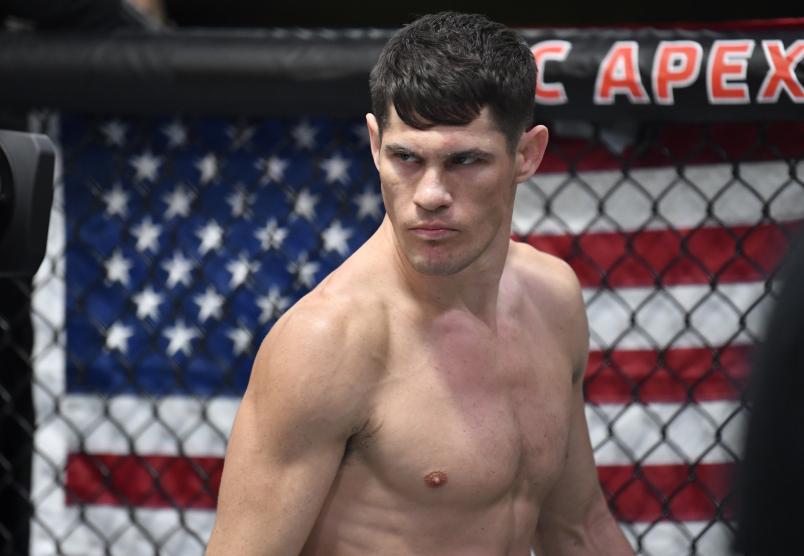 Charles Rosa prepares to fight Derrick Minner in a featherweight bout during the UFC Fight Night event at UFC APEX on February 20, 2021 in Las Vegas, Nevada. (Photo by Chris Unger/Zuffa LLC)