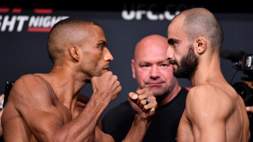 Edson Barboza e Giga Chikadze se encaram na pesagem do UFC Vegas 35