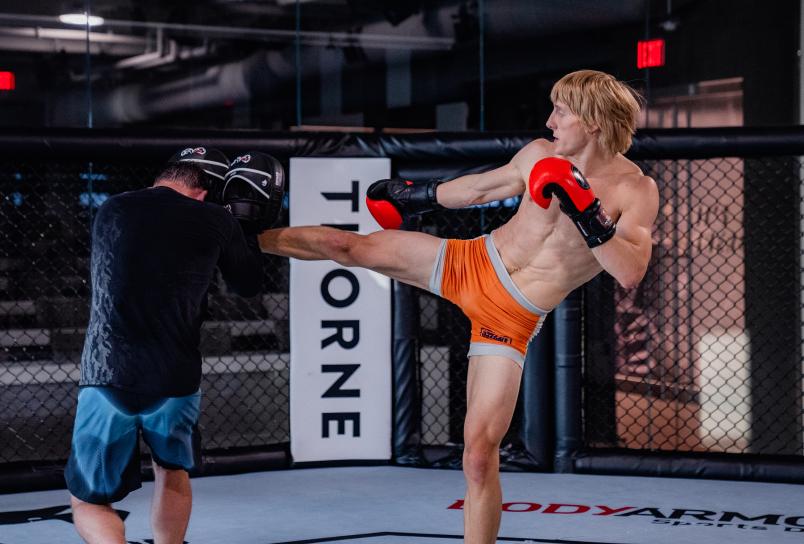 Paddy Pimblett trains at the UFC Performance Institute on September 1, 2021. (Photo by Zac Pacleb)