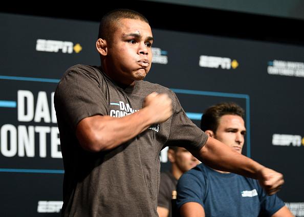 Nikolas Motta reacts after winning a UFC contract during Dana White's Contender Series season four, week nine at UFC APEX on November 10, 2020 in Las Vegas, Nevada. (Photo by Chris Unger/DWCS LLC/Zuffa LLC