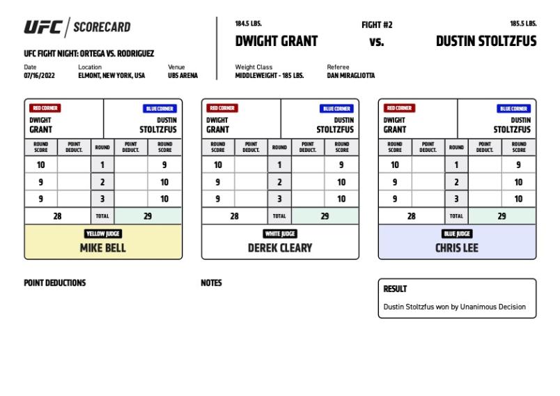 Dustin Stoltzfus defeats Dwight Grant by unanimous decision (29-28, 29-28, 29-28)