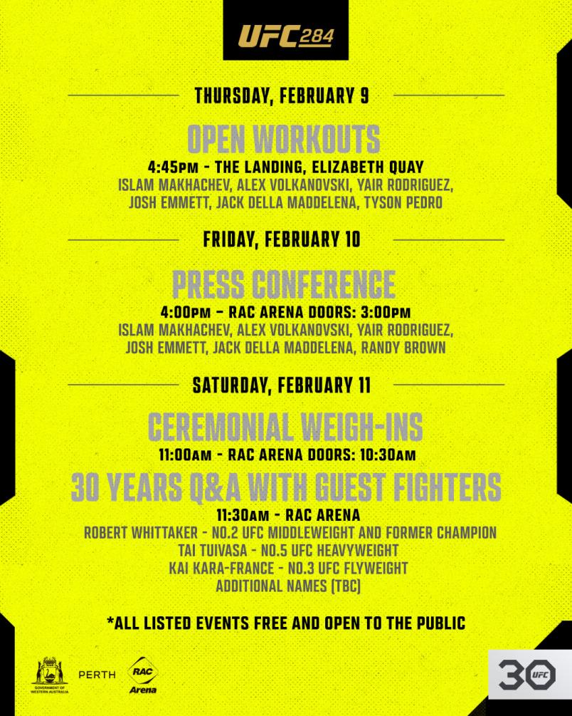 UFC 284 Makhachev Vs Volkanovski Pre Post Event Schedule UFC UFC 284 Makhachev Vs Volkanovski Pre Post Event Schedule UFC