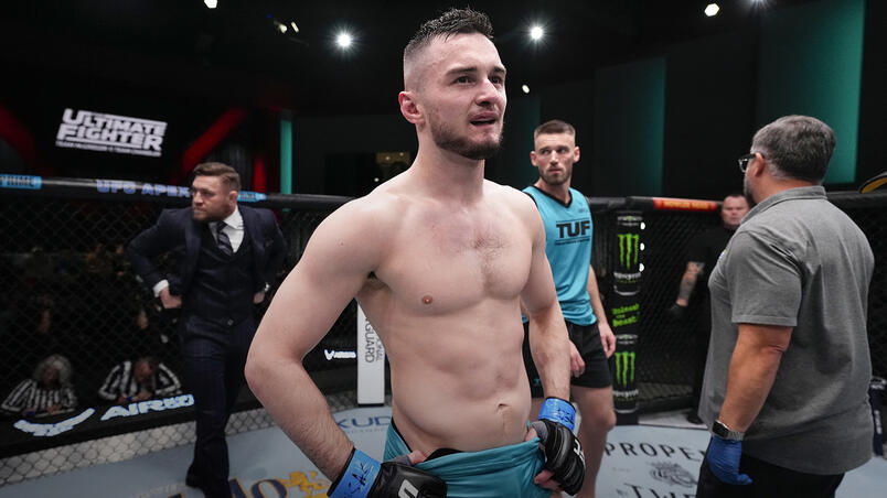 Lee Hammond in his lightweight fight during the filming of The Ultimate Fighter at UFC Apex on March 2, 2023 in Las Vegas, Nevada. (Photo by Chris Unger/Zuffa LLC)
