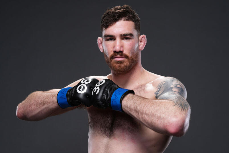 Josh Fremd poses for a portrait after his victory during the UFC Fight Night event at The Theater at Virgin Hotels Las Vegas on March 11, 2023 in Las Vegas, Nevada. (Photo by Mike Roach/Zuffa LLC)