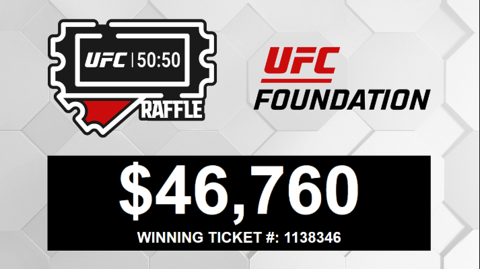 Noche UFC 50/50 Charity Raffle Grosses More Than $45,000