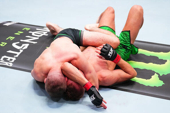 Nathan Fletcher venceu Zygimantas Ramaska no UFC Vegas 97. (Foto por Chris Unger/Zuffa LLC)
