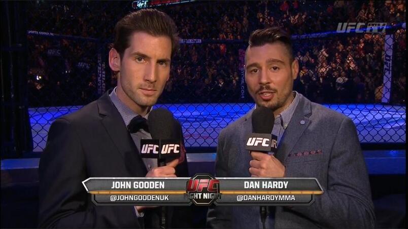 John Gooden and Dan Hardy broadcast in Singapore, 2014