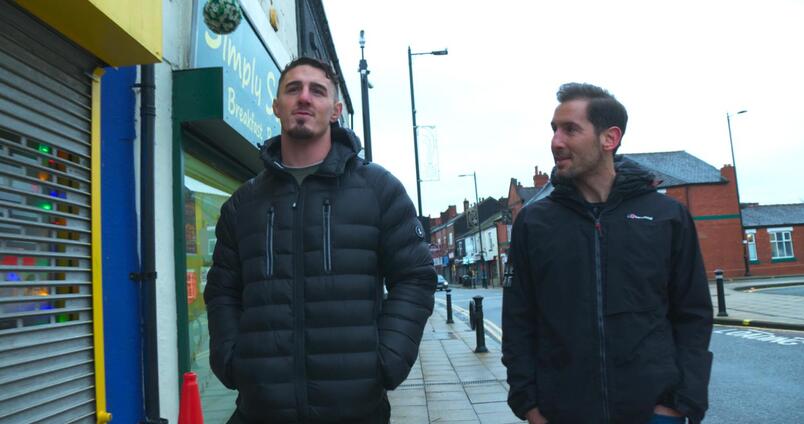 Tom Aspinall on an episode of Up Close with John Gooden