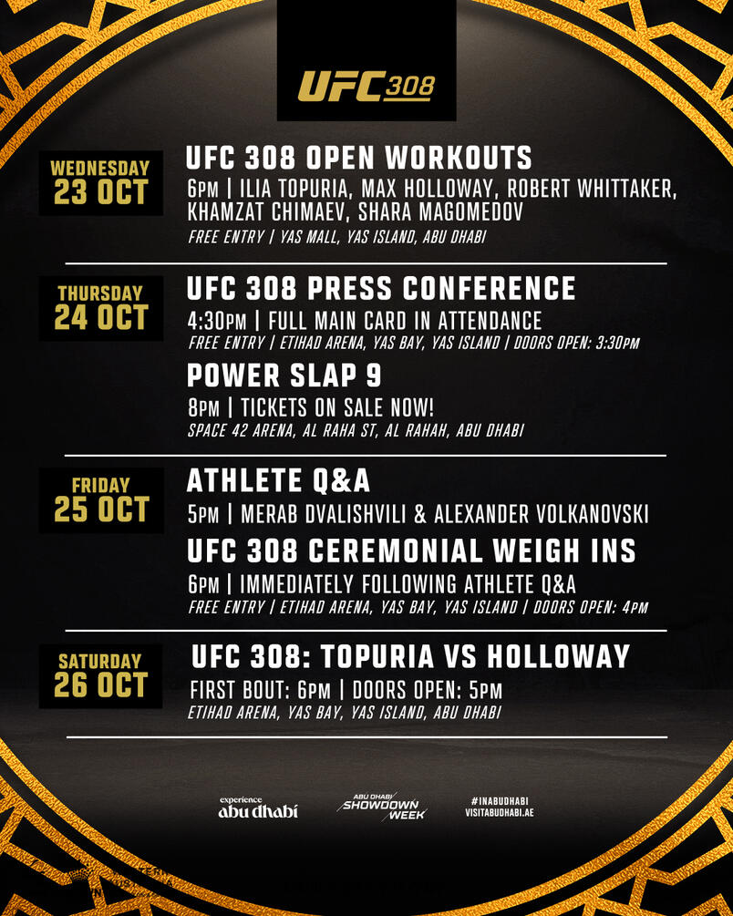 ufc-308-topuria-vs-holloway-fan-event-schedule