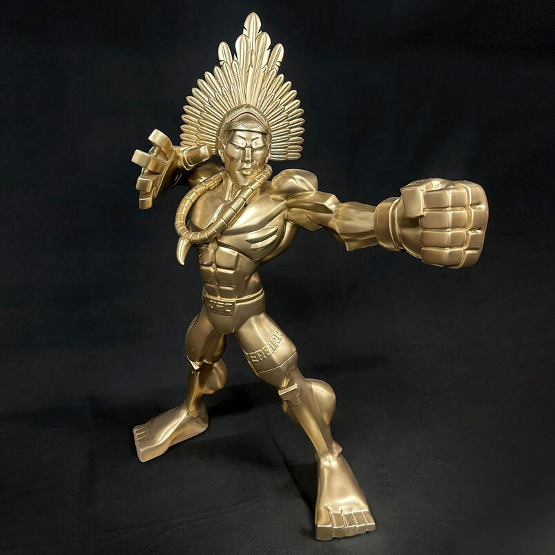 Alex Pereira Gold One-Of-A-Kind Sculpture